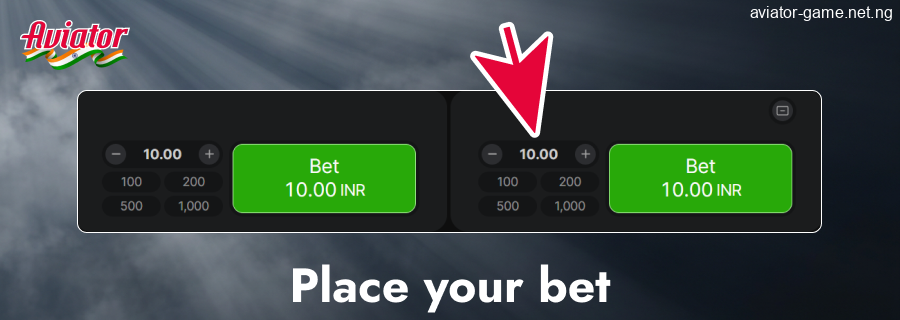 Place a bet in Aviator for Indians