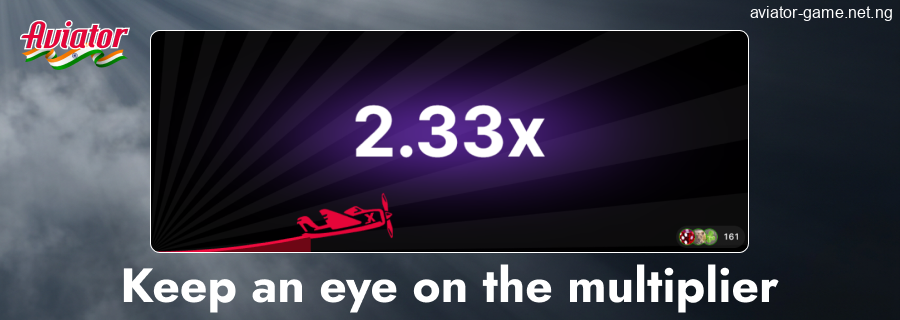 Keep an eye on the Aviator IN multiplier